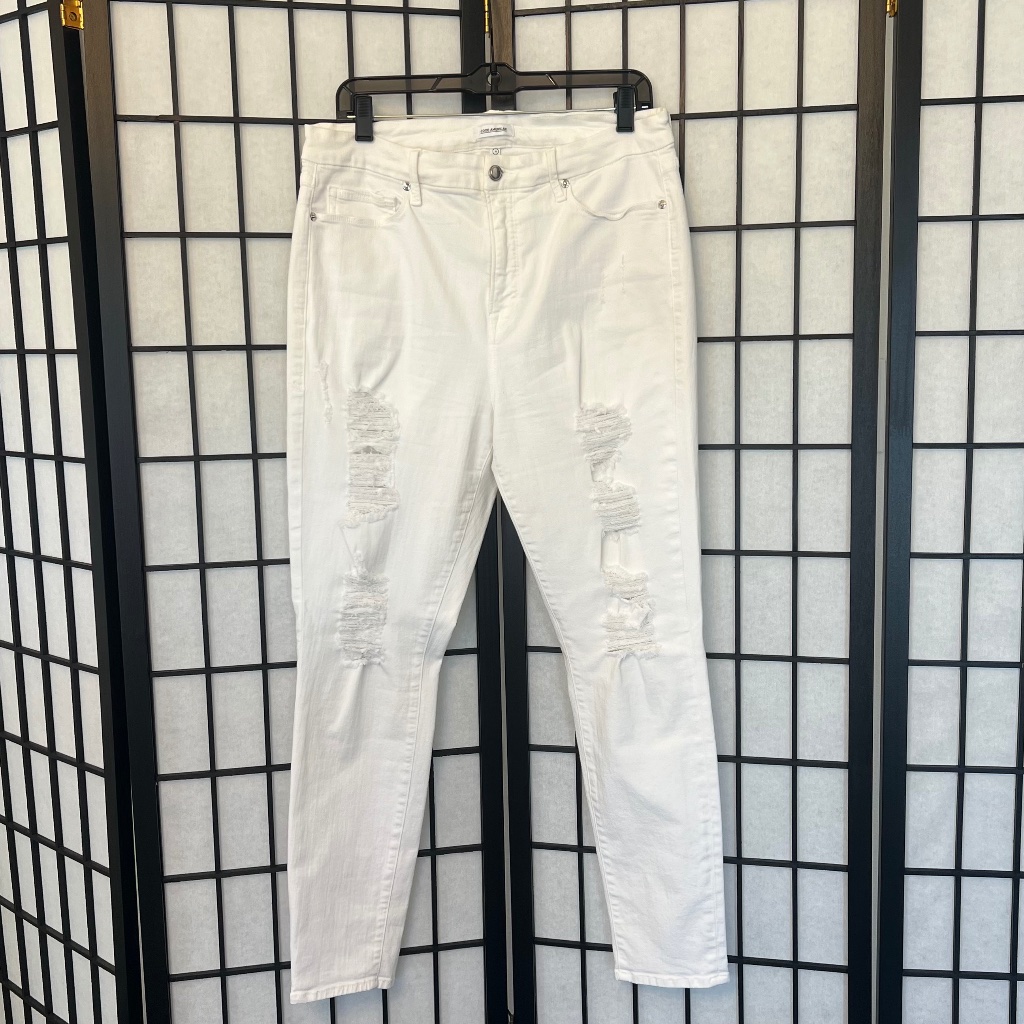 Good American Good Legs Skinny Ripped Jeans